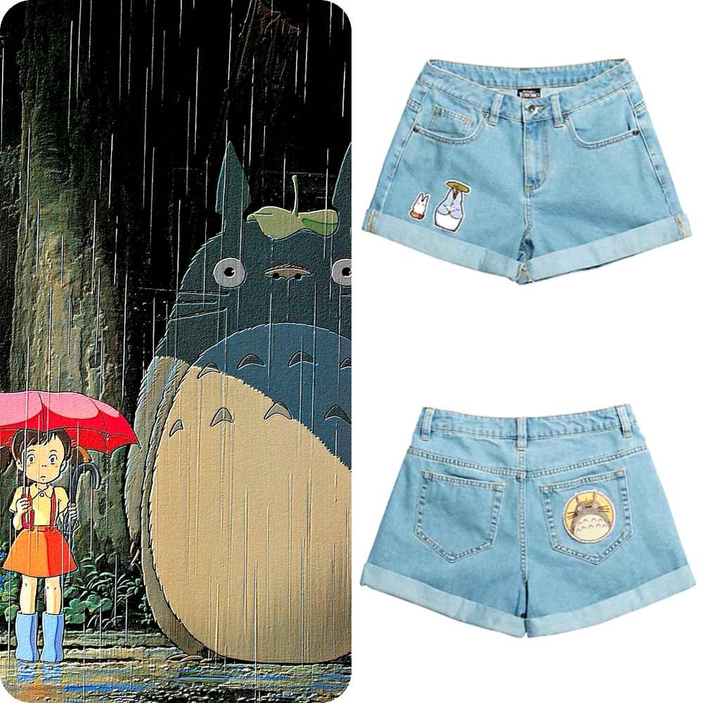 TOTORO Jean Shorts